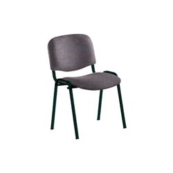 SILLA CONFIDENTE ESTRUCTURA DE TUBO METÁLICO RESPALDO Y ASIENTO TAPIZADOS COLOR GRIS ROCADA 965/1