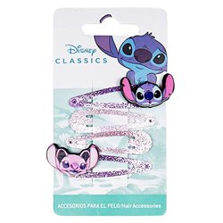 Blister 4 horquillas Stitch Disney