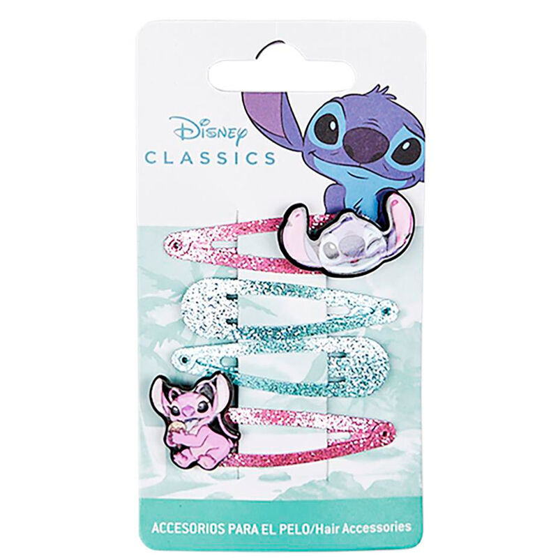 Blister 4 horquillas Stitch Disney