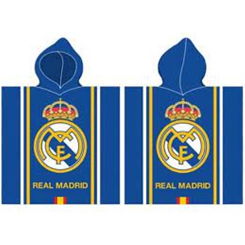 PONCHO PLAYA ALGODON REAL MADRID