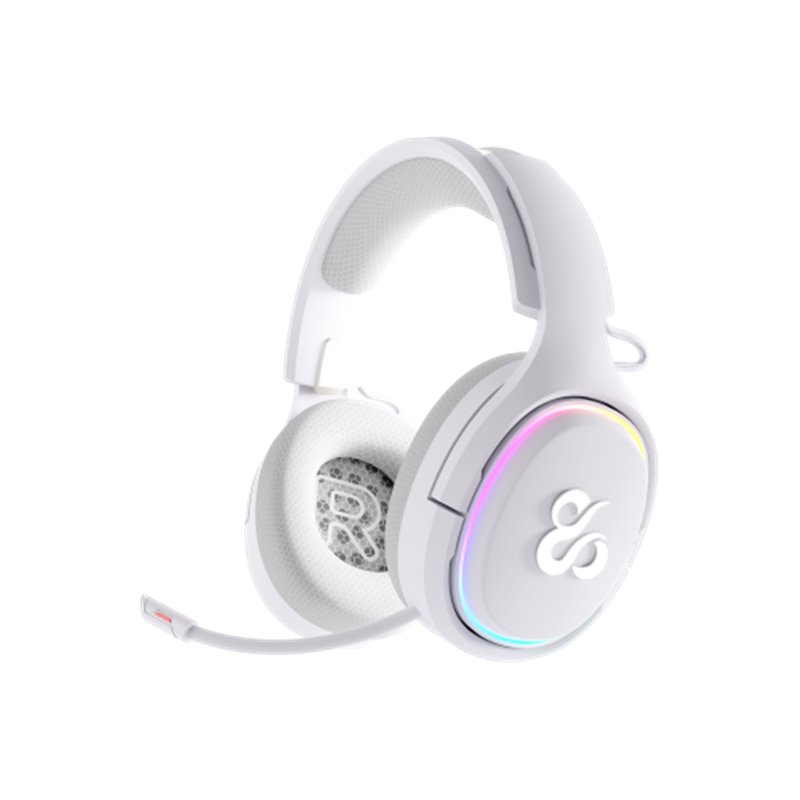 Newskill Gaming NS-HS-ATON-WH auricular y casco Auriculares Inalámbrico y alámbrico Diadema Juego USB Tipo C Bluetooth Blanco