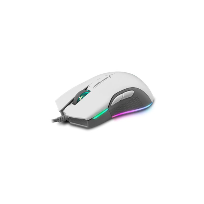 Newskill Gaming Eos Ivory ratón Ambidextro USB tipo A 16000 DPI