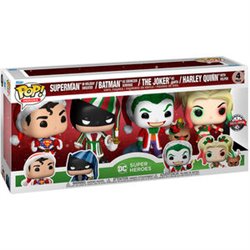 BLISTER 4 FIGURAS POP DC COMICS HOLIDAY EXCLUSIVE