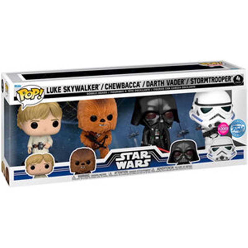 BLISTER 4 FIGURAS POP STAR WARS NEW CLASSICS EXCLUSIVE