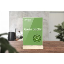 EXPOSITOR SOBREMESA SOSTENIBLE GREENDISPLAY 3X10,5X17CM A6 ARCHIVO2000 15906M1 CS TP