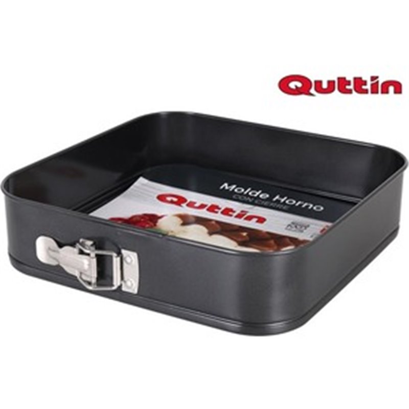 MOLDE HORNO CIERRE 28X28X6,8CM/0.4MM QUTTIN