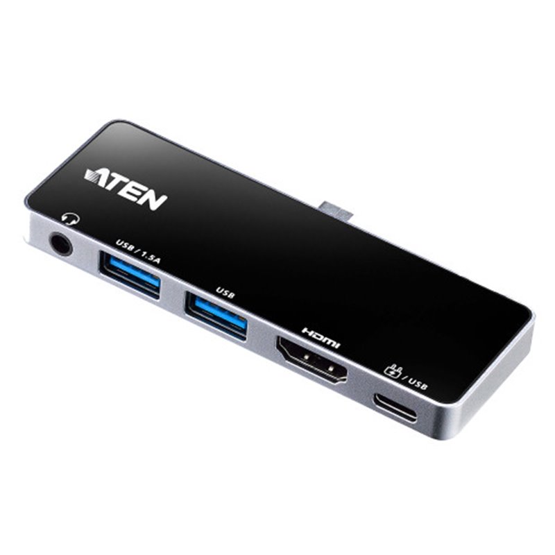 ATEN Docking station de viaje USB-C con pasarela de alimentación