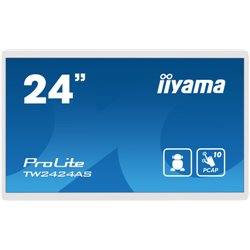 iiyama TW2424AS-W1 pantalla de señalización Pantalla plana para señalización digital 60,5 cm (23.8") Wifi 250 cd / m² 4K Ultra H