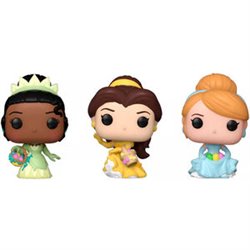 BLISTER 3 FIGURAS CARROT POCKET POP DISNEY PRINCESAS CENICIENTA TIANA BELLA