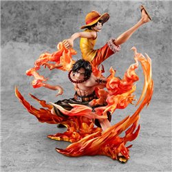 Figura Luffy & Portgas Bond Between Brothers One Piece 24,5cm