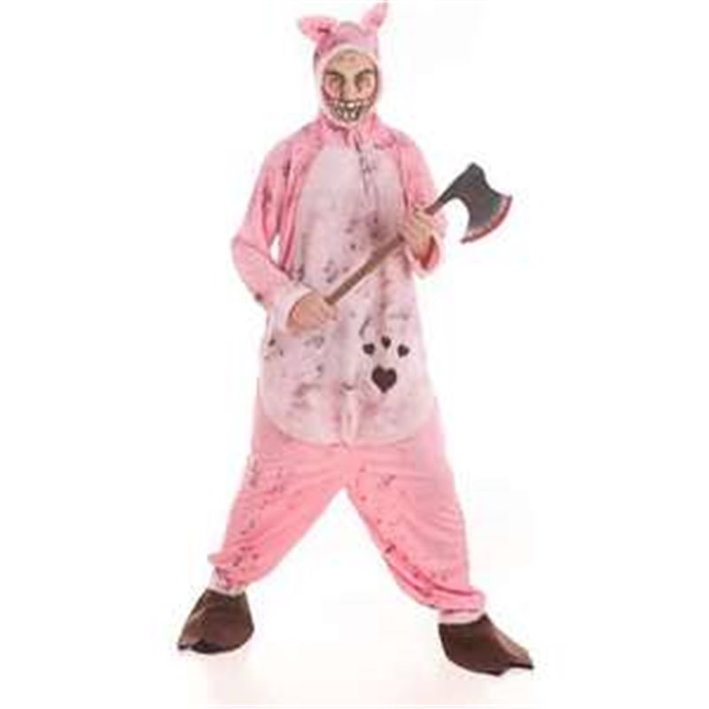 DISFRAZ ADULTO CERDITO ZOMBIEY MAQUILLAJE HALLOWEEN TALLA M/L