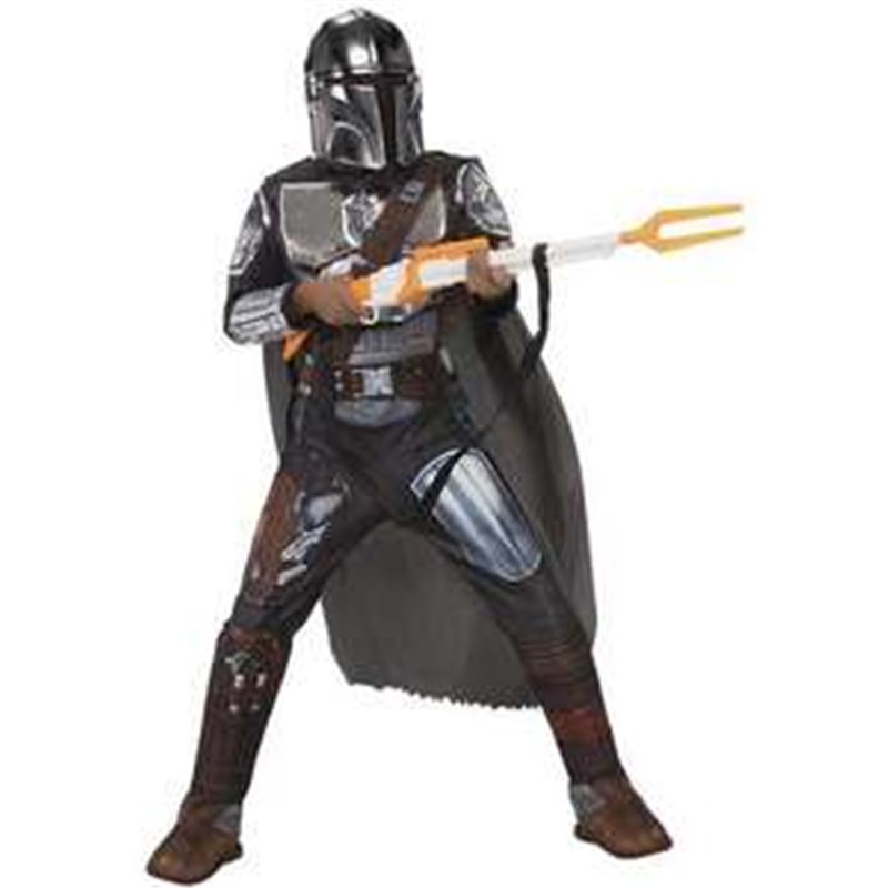 DISFRAZ INFANTIL MANDALORIAN SILVER PREMIUM TALLA M (5-6 AÑOS)