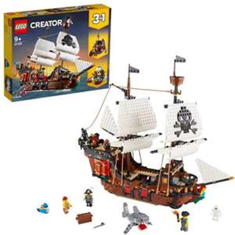 JUEGO DE CONSTRUCCION GALEON TABERNA PIRATA LEGO CREATOR