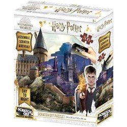 PUZZLE PARA RASCAR HARRY POTTER HOGWARTS DÍA Y NOCHE ¡MONTA, RASCA Y DESCUBRE! 500 PIEZAS