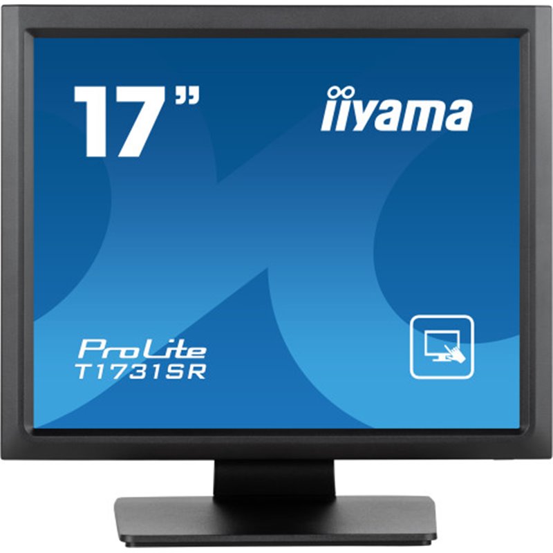 iiyama ProLite T1731SR-B1S pantalla para PC 43,2 cm (17") 1280 x 1024 Pixeles SXGA LCD Pantalla táctil Negro