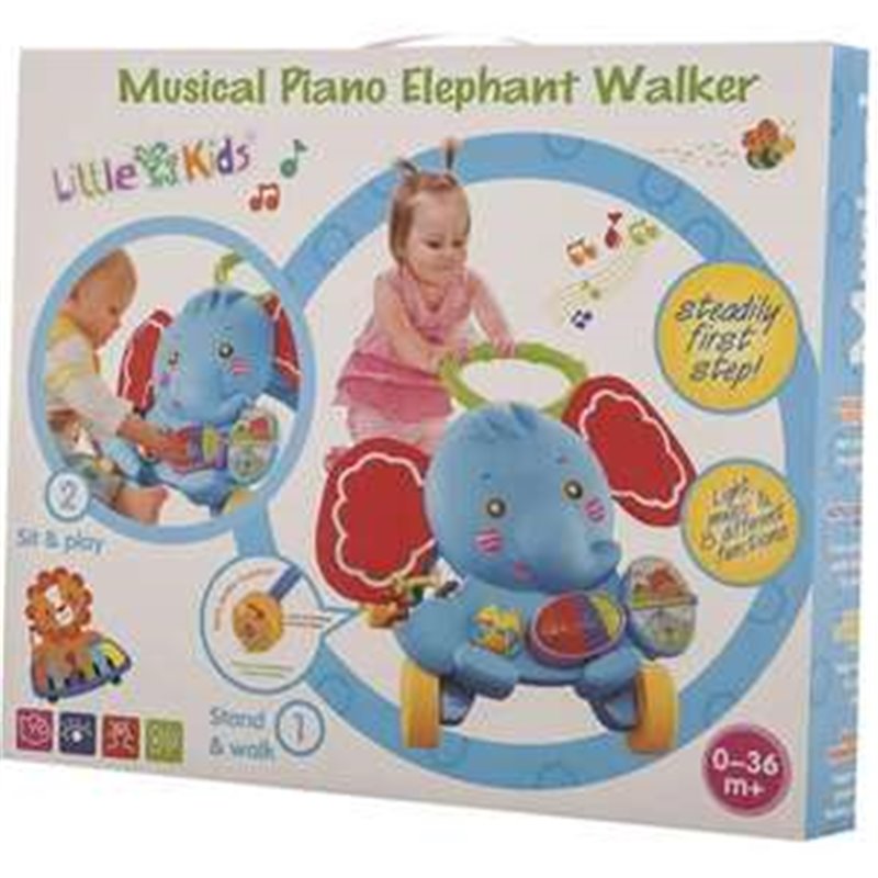 ANDADOR ACTIVITY ELEFANTE 45X50X40CM MUSICAL-LUMINOSO