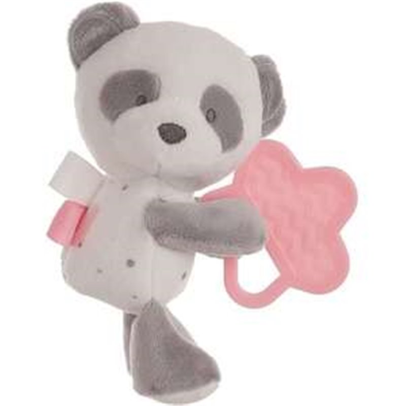 BABY PANDA ROSA CON MORDEDOR 20 CM