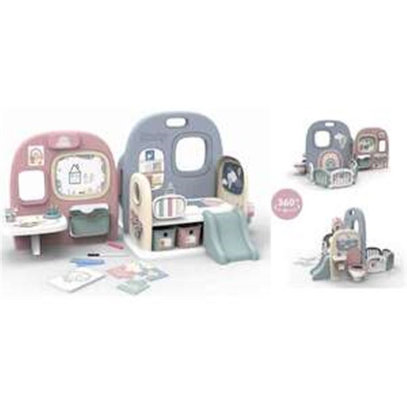 GUARDERÍA BABY CARE PARA TUS MUÑECOS BEBÉ CON 5 AREAS DE JUEGO Y 27 ACCESORIOS. 51X107,9X77,9 CM