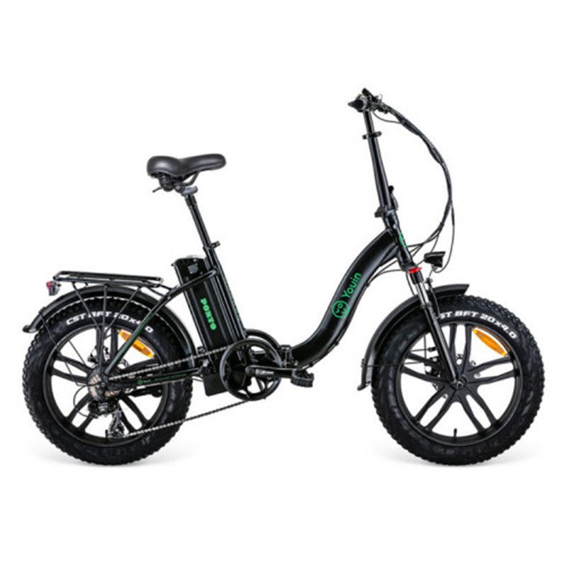 eBIKE  PORTO - URBAN - FAT 20” x 4 - BAT.EXTRAIBLE  - NEGRO