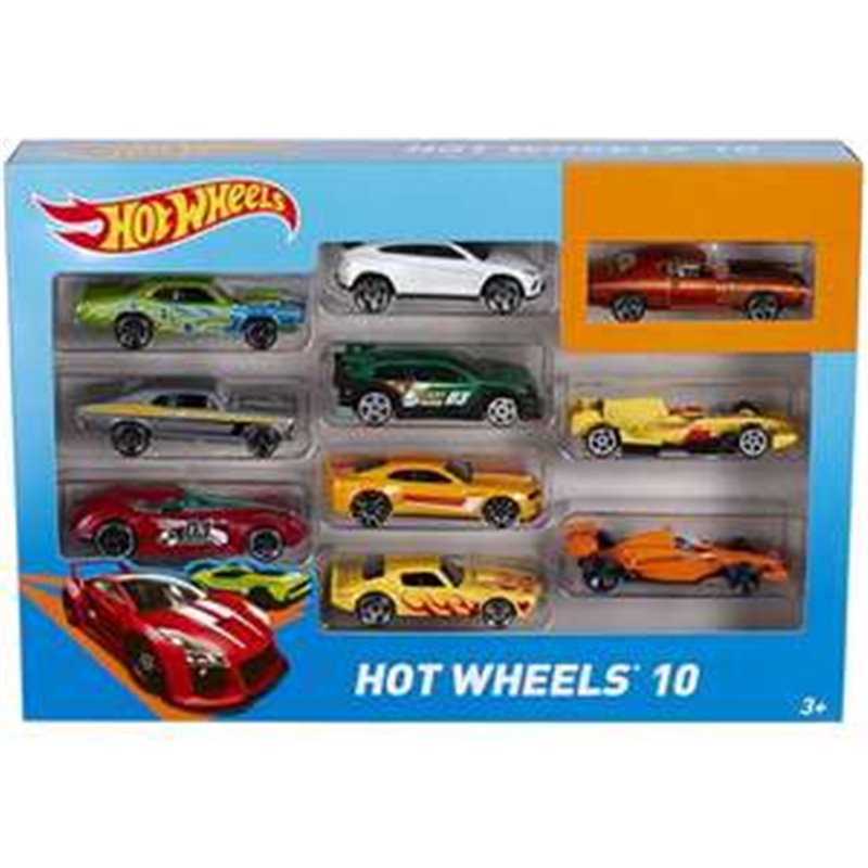 COCHE HOT WHEELS PACK 10 UDS - MODELOS SURTIDOS