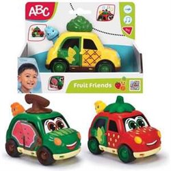 COCHE ABC FRUTAS (FRUIT FRIENDS) 12 CM. CON LUCES Y SONIDOS. - MODELOS SURTIDOS