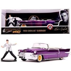 COCHE DE METAL CADILLAC EL DORADO 1956 INCLUYE FIGURA ELVIS PRESLEY ESCALA 1:24