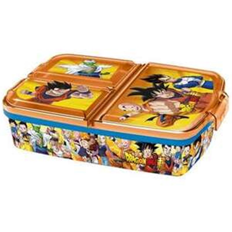 SANDWICHERA DRAGON BALL CON MULTIPLES COMPARTIMENTOS 22X15X8.50 CM