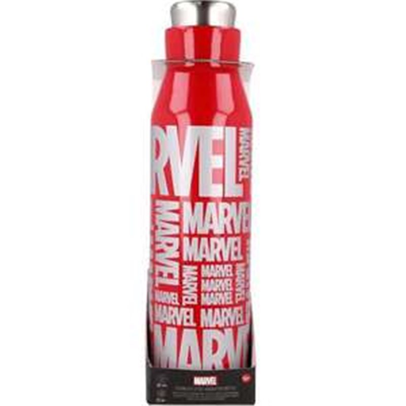 BOTELLA TERMO DE ACERO INOXIDABLE MARVEL 580 ML.