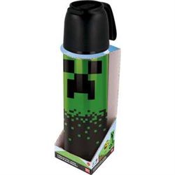 BOTELLA TERMO DE ACERO INOXIDABLE MINECRAFT 495 ML