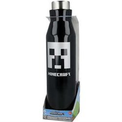 BOTELLA TERMO DE ACERO INOXIDABLE MINECRAFT 580 ML