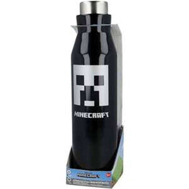 BOTELLA TERMO DE ACERO INOXIDABLE MINECRAFT 580 ML