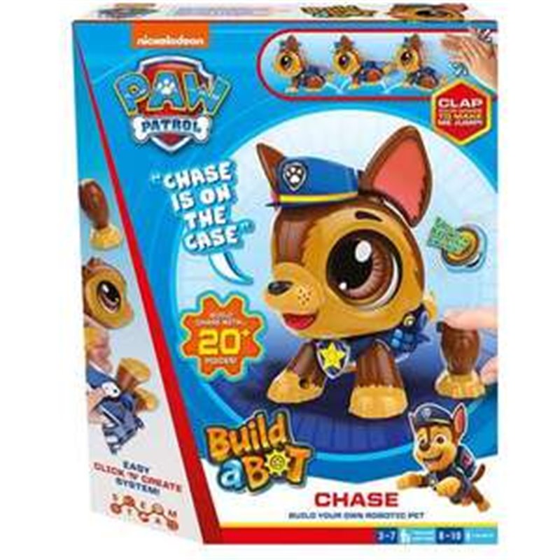 FIGURA ROBOT PAW PATROL CONSTRULLE TU MASCOTA CON MÁS DE 20 PIEZAS. 30X24,5X5,5CM