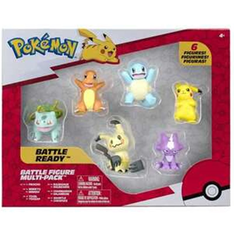 FIGURA POKEMON MULTIPACK DE 6 FIGURAS 5 CM