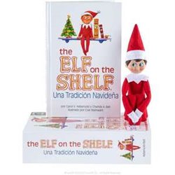 CUENTO Y MUÑECO ELFO NIÑO THE ELF ON THE SHELF