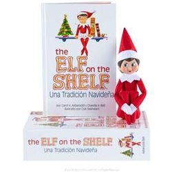 CUENTO Y MUÑECO ELFO NIÑA THE ELF ON THE SHELF