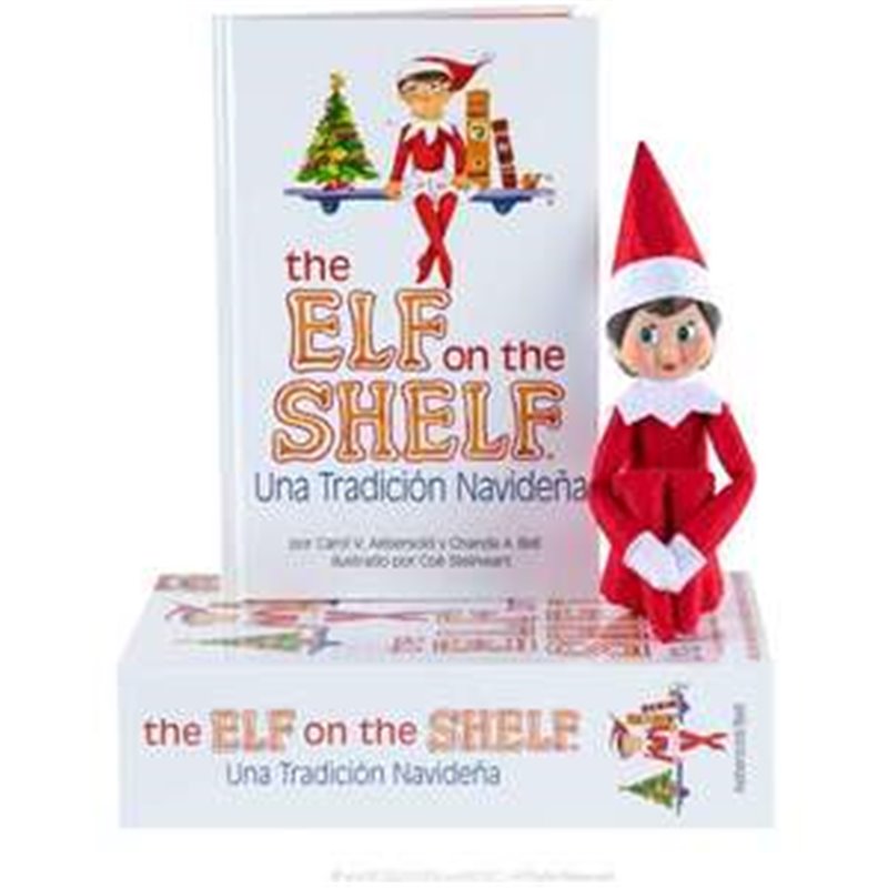 CUENTO Y MUÑECO ELFO NIÑA THE ELF ON THE SHELF