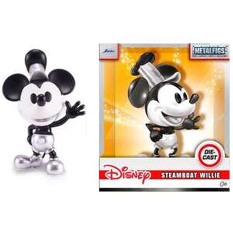 FIGURA METAL MICKEY STEAMBOAT WILLIE 10 CM