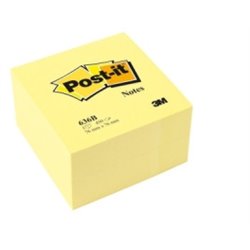 CUBO 450 HOJAS NOTAS ADHESIVAS 76X76MM CANARY YELLOW 636-B POST-IT 7100172238