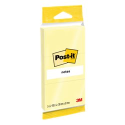 PACK 3 BLOCS 100 HOJAS NOTAS ADHESIVAS 38X51MM AMARILLO 6810 POST-IT 7100172242