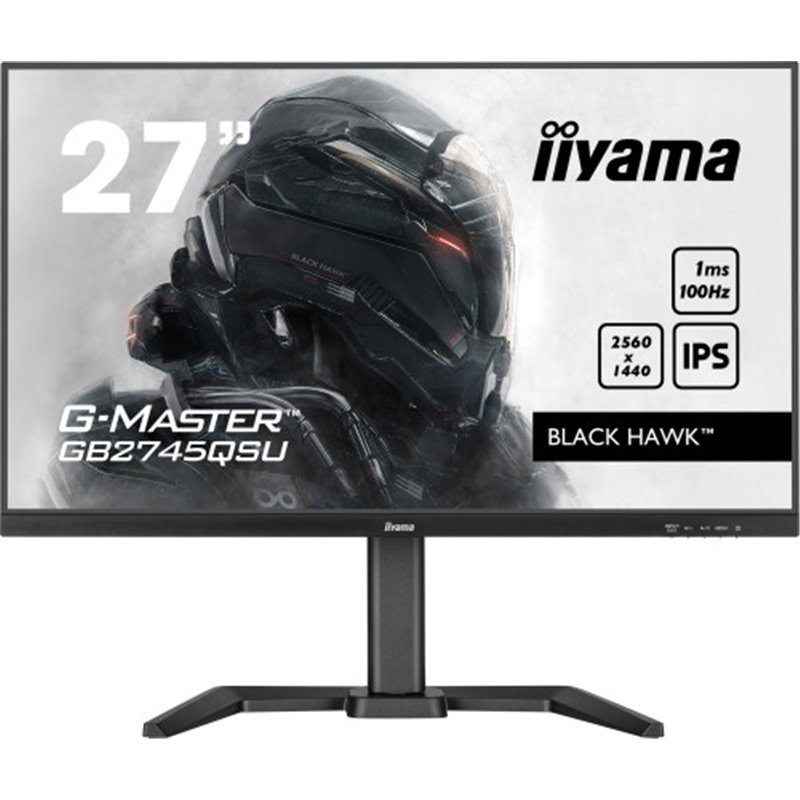 iiyama G-MASTER GB2745QSU-B1 pantalla para PC 68,6 cm (27") 2560 x 1440 Pixeles 2K Ultra HD LED Negro