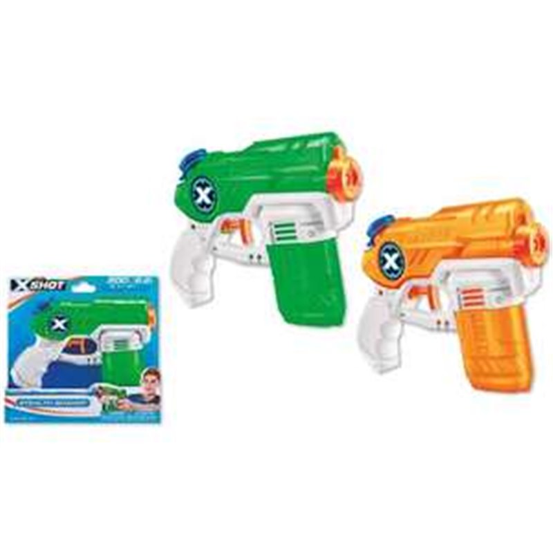 PISTOLA DE AGUA X-SHOT WARFARE MINI STEALTH SOAKER 20X4X195CM - MODELOS SURTIDOS