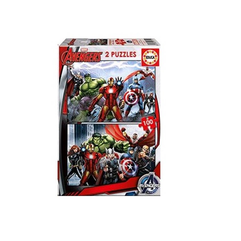 PUZZLE 2x100 AVENGERS DE 6-8 AÑOS EDUCA BORRAS 15771