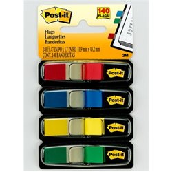 PACK 4 DISPENSADORES X 35 MARCADORES INDEX 11,9X43,2MM COLORES SURTIDOS 683-4 POST-IT 7000144923