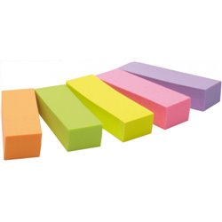 PACK 5 BLOCS 100 HOJAS MININOTAS 15X50MM COLORES SURTIDOS 670-5 POST-IT 7100172770