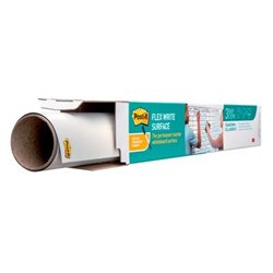 SUPERFICIE ADHESIVA DE BORRADO EN SECO 1,219X1,829M SUPER STICKY FLEX WRITE ROLLO FWS6X4 POST-IT 7100198315