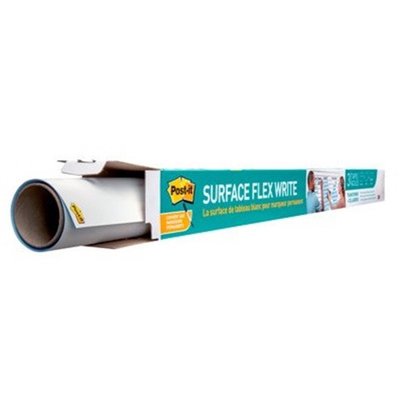 SUPERFICIE ADHESIVA DE BORRADO EN SECO 0,914X1,219M SUPER STICKY FLEX WRITE ROLLO FWS4X3 POST-IT 7100197624