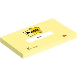 PACK 12 BLOCS 100 HOJAS NOTAS ADHESIVAS 76X127MM CANARY YELLOW CAJA CARTÓN 655 POST-IT 7100290165