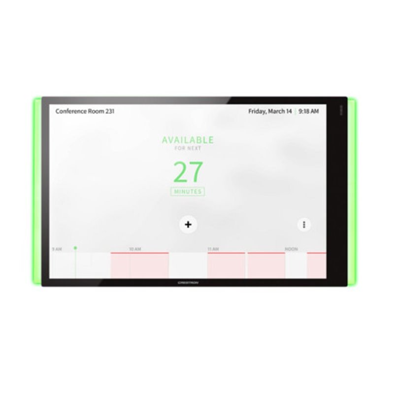 CRESTRON 10.1 IN. ROOM SCHEDULING TOUCH SCREEN FOR MICROSOFT TEAMS  SOFTWARE, BLACK SMOOTH, INCLUDES ONE TSW-1070-LB-B-S LIGHT B