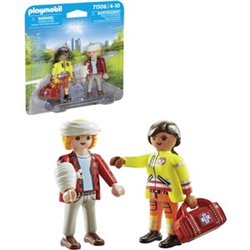 PARAMEDICO CON PACIENTE PLAYMOBIL