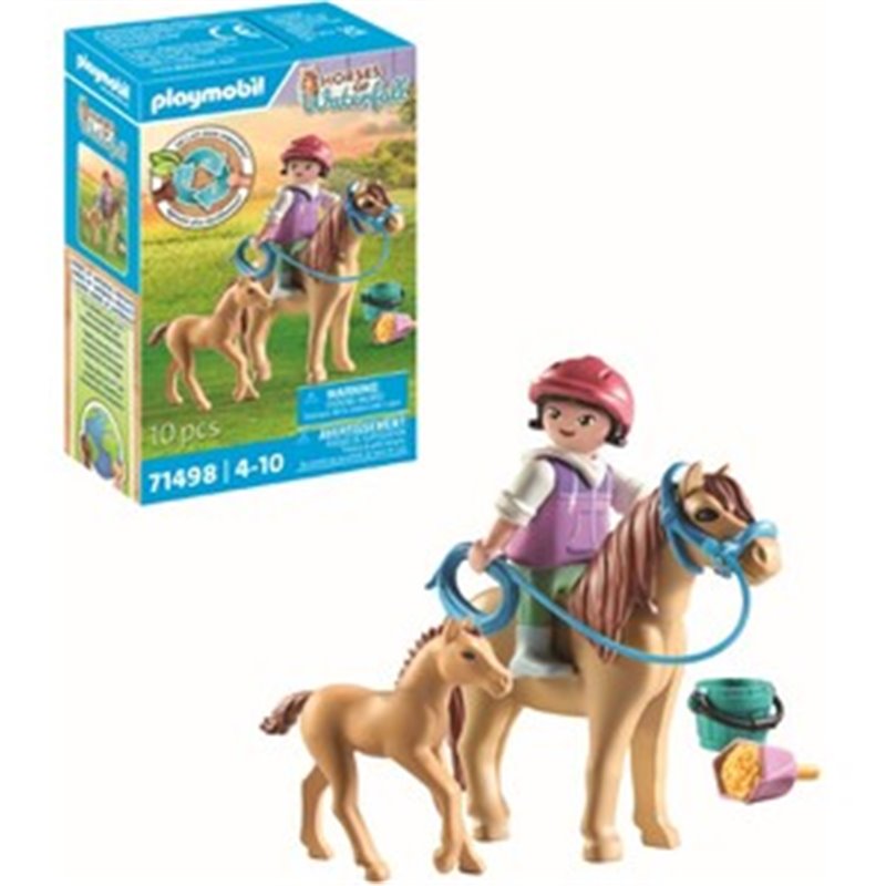 NIÑA CON PONI Y POTRO PLAYMOBIL